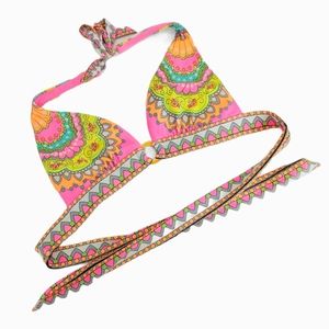 VICTORIA'S SECRET Neon Mandala Print Bikini Top S